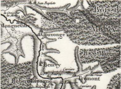 Carte de Seguin, 1759